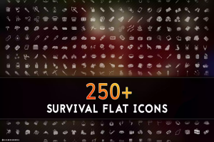 250+ Survival Flat Icons
