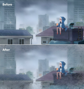 Fast Frost Rain Steam ( Mobile , URP , VR , AR , LWRP )