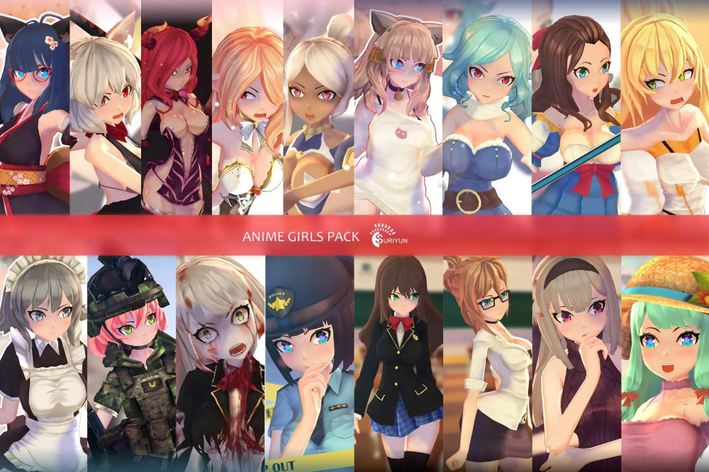 Anime Girls Pack v1.2.2 Anime Girls Pack v1.2.2
